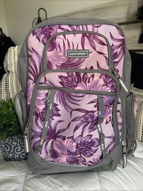 Eastsport Floral Purple Women's Backpack
